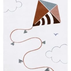 AFK Living Tapis Enfant Cerf Volant Multicolore 80x150