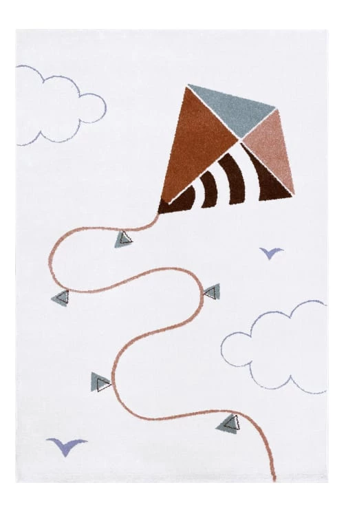 AFK Living Tapis Enfant Cerf Volant Multicolore 80x150