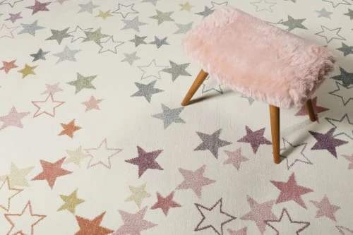 Esprit Tapis Enfant Ciel étoilé Blanc Pastel 133x200 – Image 2