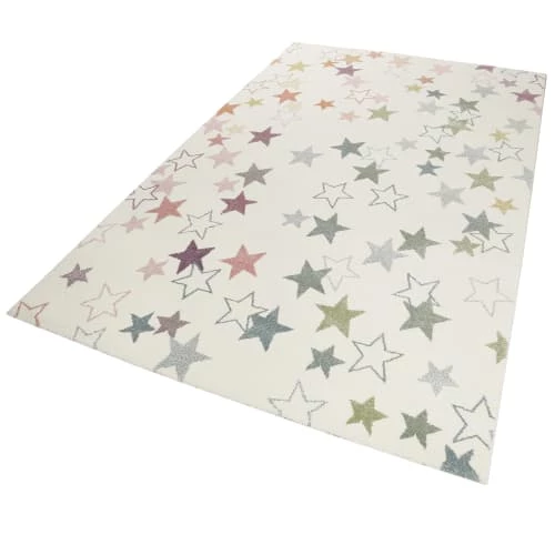 Esprit Tapis Enfant Ciel étoilé Blanc Pastel 133x200 – Image 5