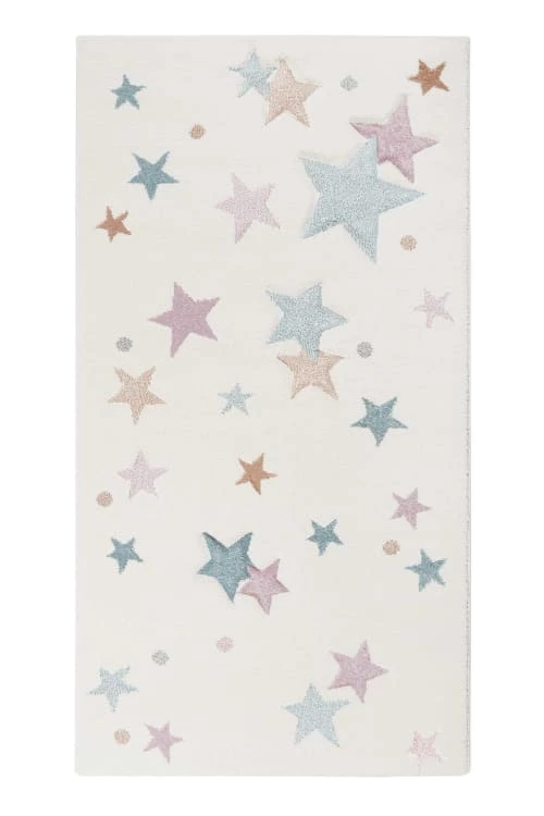 Esprit Tapis Enfant Ciel étoilé Blanc Pastel Avec Relief 200x290