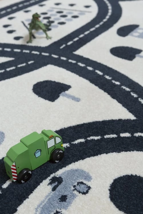 AFK Living Tapis Enfant Circuit Bleu 120x170 – Image 3