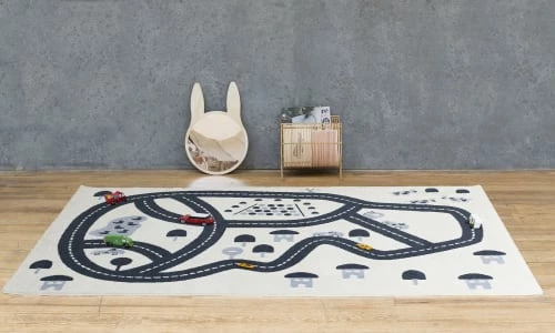 AFK Living Tapis Enfant Circuit Bleu 120x170 – Image 4