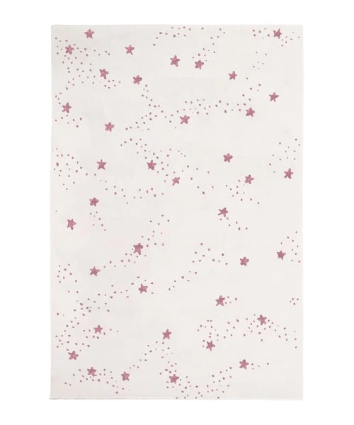 AFK Living Tapis Enfant Constellation D'étoiles Rose 120x170