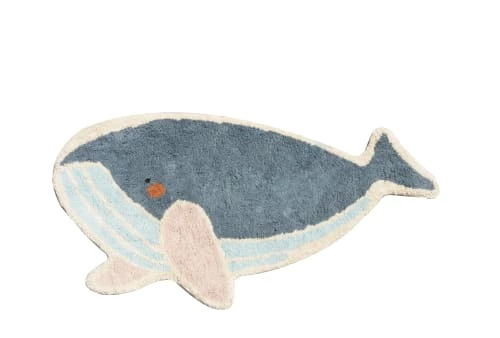 RNT By Really Nice Things Tapis Enfant Coton Forme De Baleine L : 190x85