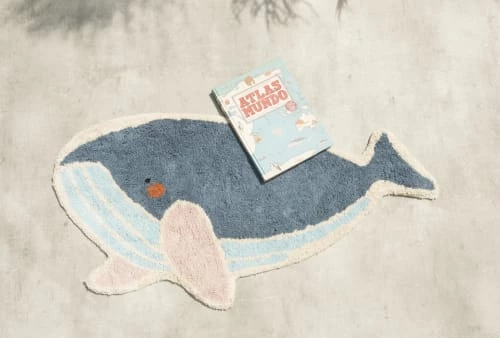 RNT By Really Nice Things Tapis Enfant Coton Forme De Baleine L : 190x85 – Image 2