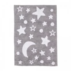 Un Amour De Tapis Tapis Enfant En Coton Gris 60x110