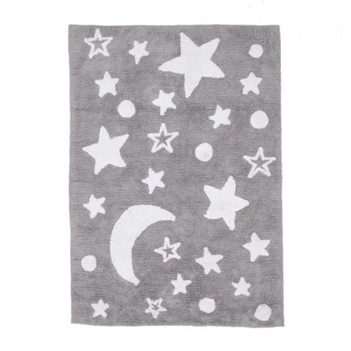 Un Amour De Tapis Tapis Enfant En Coton Gris 80x140