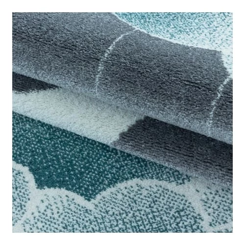 J&Kids Tapis Enfant En Polypropylène Bleu Ø 160 – Image 6