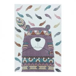 J&Kids Tapis Enfant En Polypropylène Violet Ø 160