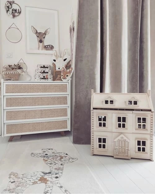 AFK Living Tapis Enfant Faon Crème 120x170 – Image 3