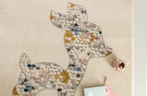 AFK Living Tapis Enfant Faon Crème 120x170 – Image 4