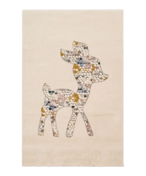 AFK Living Tapis Enfant Faon Crème 135x190