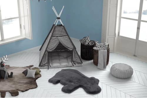 Me Gusta Tapis Enfant Gris Rectangle Micropolyester 55x90 – Image 2