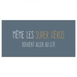 Today Tapis Enfant Imprimé En Coton Bleu 60x120 Cm