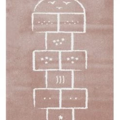 AFK Living Tapis Enfant Marelle Rose 80x150