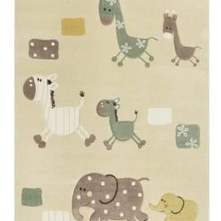 Esprit Tapis Enfant Motif Animaux Beige 200x290