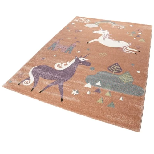Esprit Tapis Enfant Motif Licorne Orange 120x170 – Image 2
