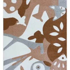 AFK Living Tapis Enfant Puzzle Forêt Marron 80x150