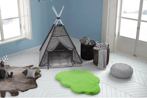 Me Gusta Tapis Enfant Vert Rectangle Micropolyester 60x90 – Image 2