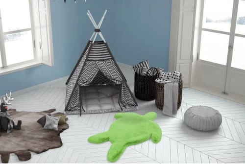 Me Gusta Tapis Enfant Vert Rectangle Micropolyester 68x90 – Image 2