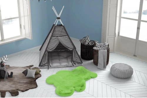 Me Gusta Tapis Enfant Vert Rectangle Micropolyester 73x90 – Image 2