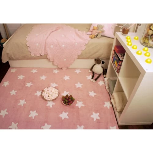 Lorena Canals Tapis Enfant Tapis Ethnique Enfant En Coton Rose 120x160 – Image 2
