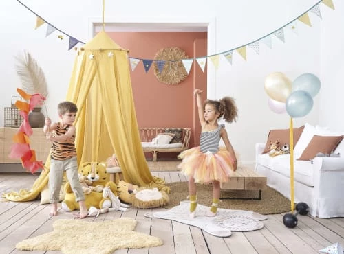 Maisons Du Monde Tapis Enfant Tapis étoile Jaune Moutarde 100x100 – Image 6