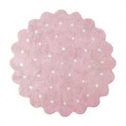 Lorena Canals Tapis Enfant Tapis Géométrique Enfant En Coton Rose Ø 140