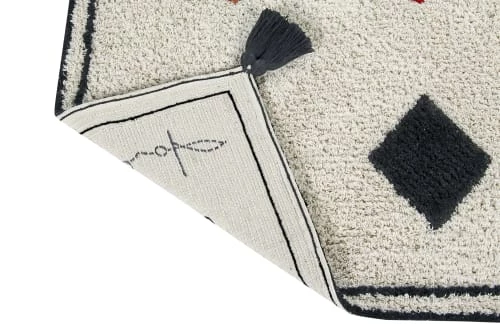 Lorena Canals Tapis Enfant Tapis Lavable En Coton Beige 140x200 – Image 5