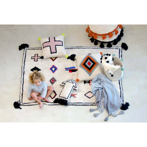Lorena Canals Tapis Enfant Tapis Lavable En Coton Beige 140x200 – Image 3