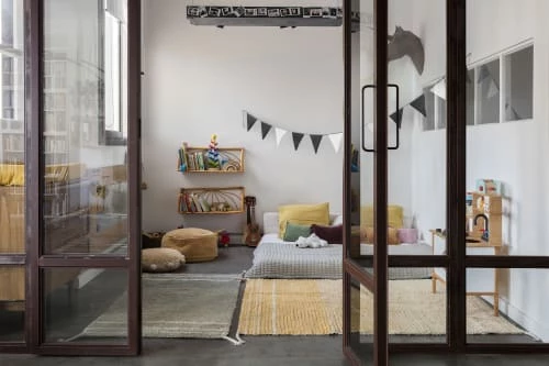 Lorena Canals Tapis Enfant Tapis Lavable En Coton Bleu 120x160 – Image 6