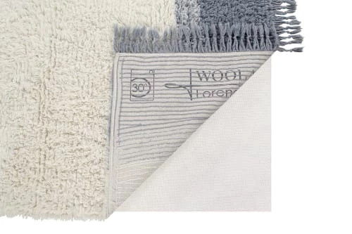 Lorena Canals Tapis Enfant Tapis Lavable En Laine Bleu 200x300 – Image 4