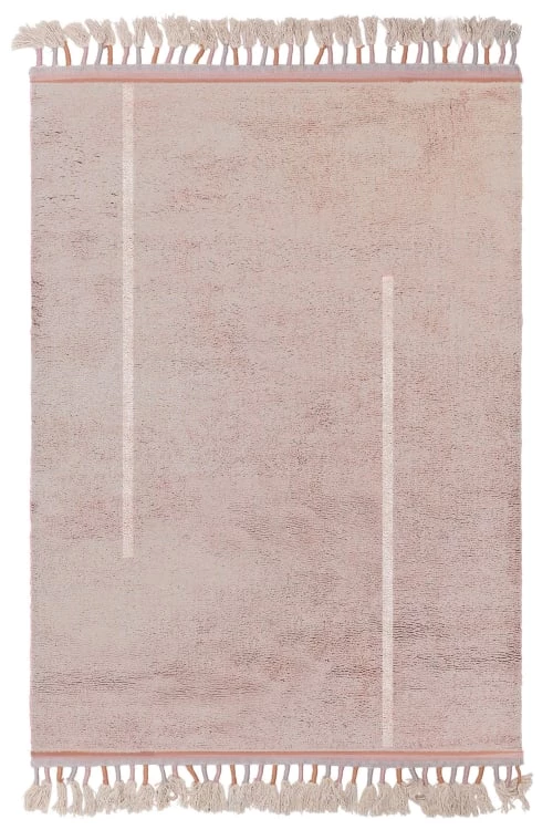 AFK Living Tapis Enfant Tapis Lavable Happy Beige Argile 140x200