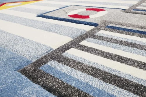 Esprit Tapis Enfant Tapis Motif Cabine De Plage Colorée 133x200 – Image 6