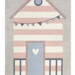 Esprit Tapis Enfant Tapis Motif Cabine De Plage Pastel 133x200