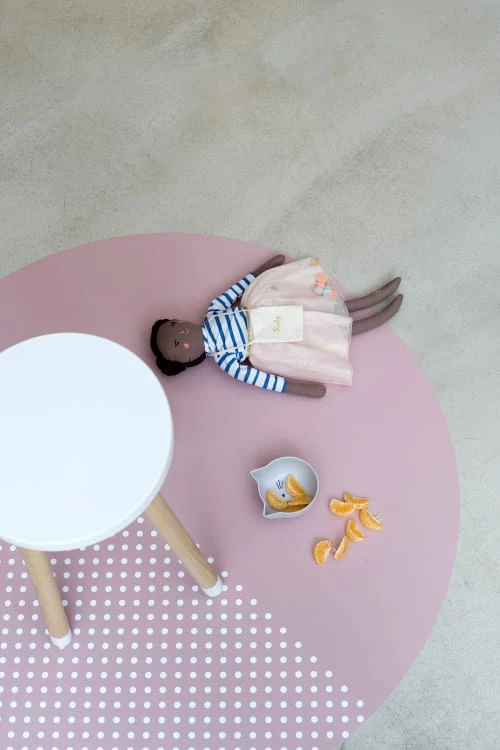 ToddleKind Tapis Enfant Tapis Multifonction En Vinyle Bébé Rose Diamètre 105cm – Image 3