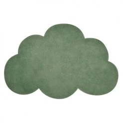 Lilipinso Tapis Enfant Tapis Nuage En Coton Vert Chèvrefeuille