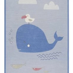 Esprit Tapis Enfant Tapis Plat Réversible Thème Baleine 70x140