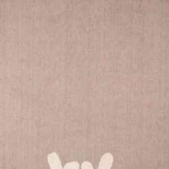 Nazar Tapis Enfant Tapis Rond Beige Et Crème Motif Renne - D120