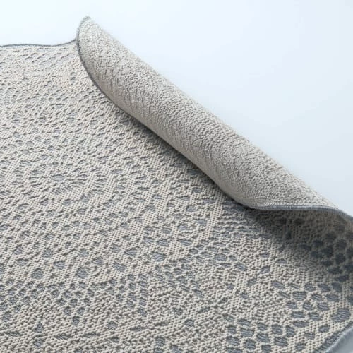 AFK Living Tapis Enfant Tapis Rond Crochet Gris 130x130 – Image 4