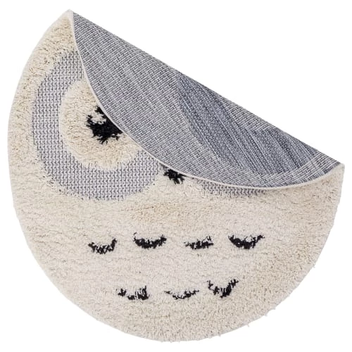 AFK Living Tapis Enfant Tapis Rond Enfant Hibou 120x120 – Image 4