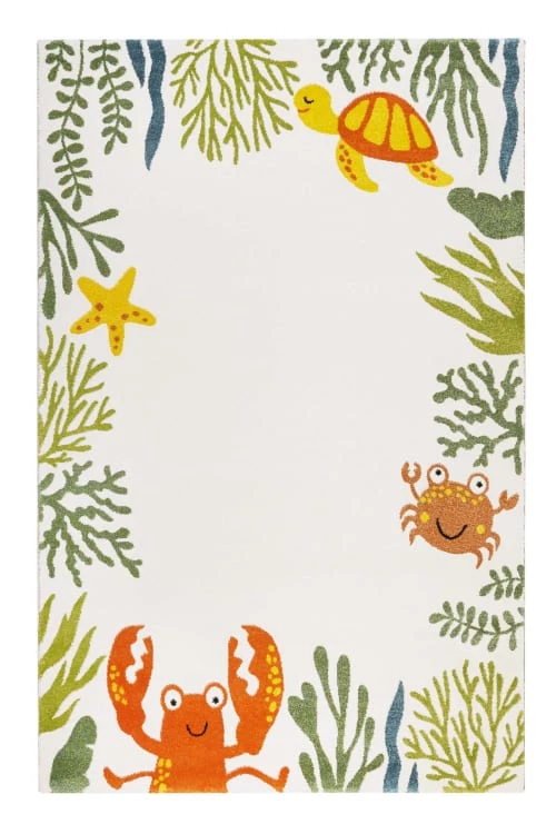 Esprit Tapis Enfant Tapis Thème Animaux Marin Beige 120x170