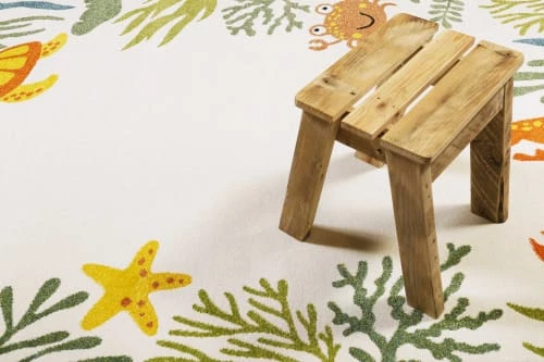 Esprit Tapis Enfant Tapis Thème Animaux Marin Beige 120x170 – Image 2