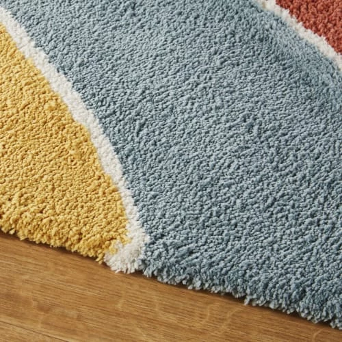 Maisons Du Monde Tapis Enfant Tapis Tufté Arc-en-ciel Rouge, Jaune, Bleu En Coton OEKO-TEX® – Image 2