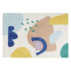 Maisons Du Monde Tapis Enfant Tapis Tufté OEKO-TEX® à Formes Colorées Bleu, Vert, Orange 120x180