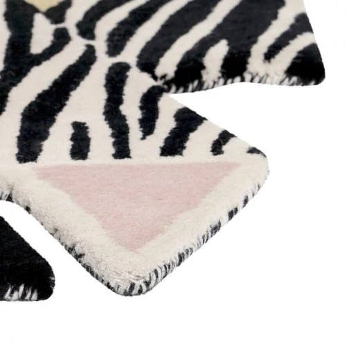 Lignea Kids Tapis Enfant Tapis Zèbre En Laine 100x70 Cm – Image 3