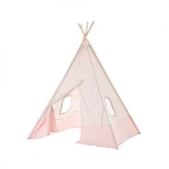 Wadiga Tipis Enfant Tente De Jeu Pour Enfant Tipi Blanc Et Rose