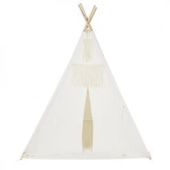 Maisons Du Monde Tipis Enfant Tipi Enfant En Coton Et Bois De Pin Blanc Avec Tapis