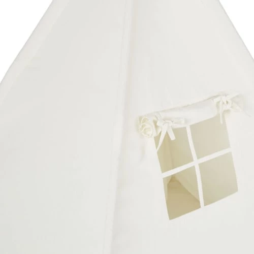 Maisons Du Monde Tipis Enfant Tipi Enfant En Coton Et Bois De Pin Blanc Avec Tapis – Image 3